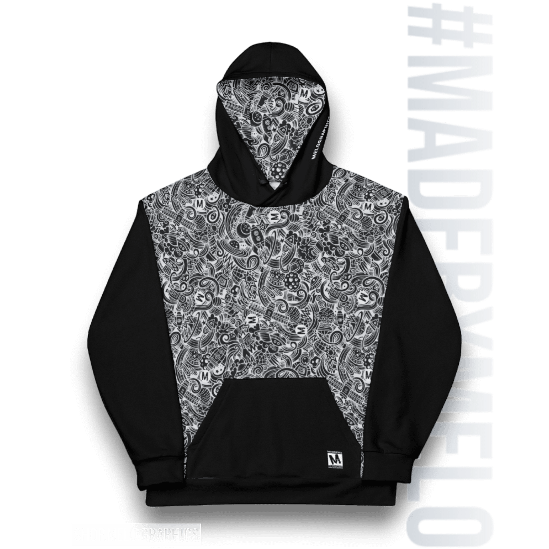 Dark Space Scribble - Ultimate Hoodie | #MadeByMELO product image (5)
