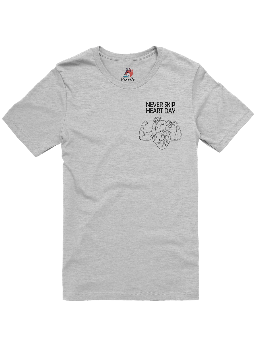 Never Skip Heart Day Unisex T-Shirt (black print) product image (1)