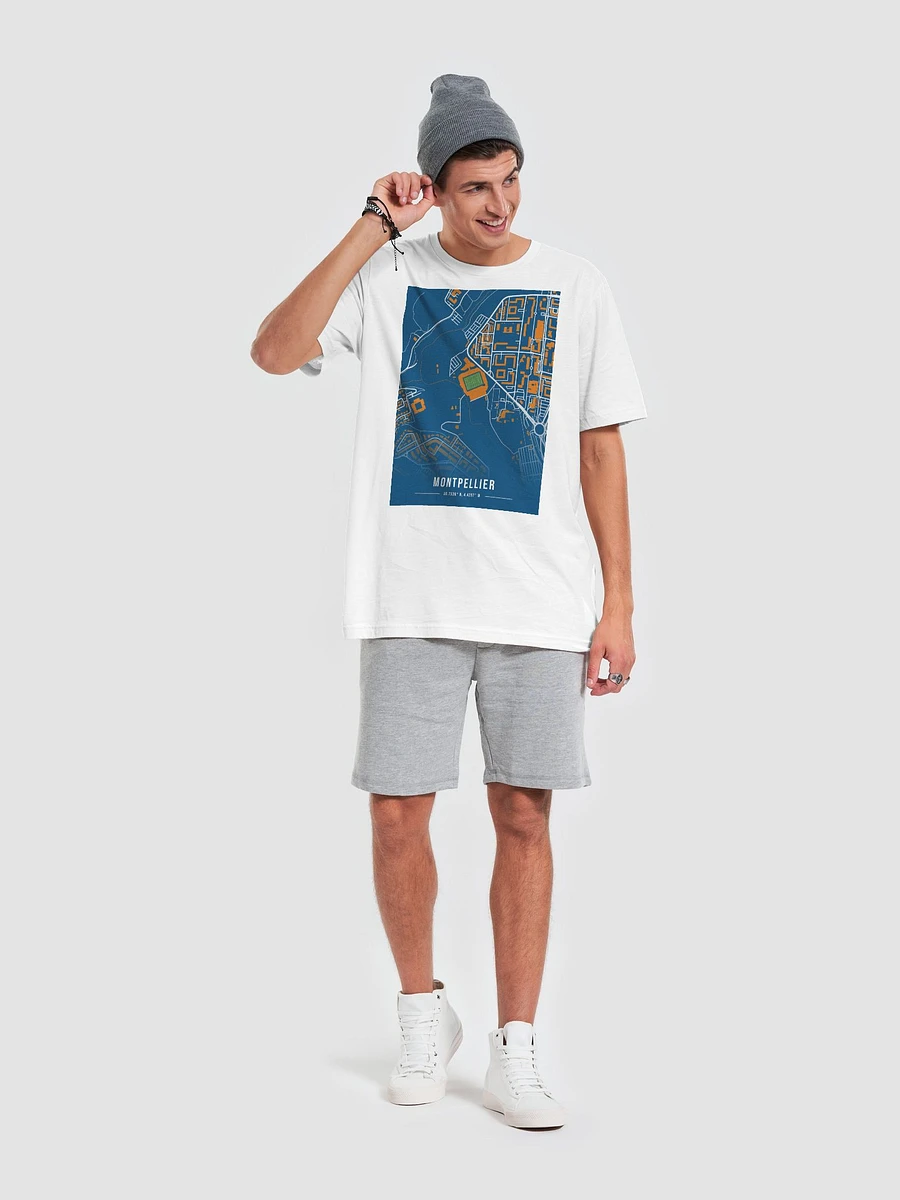 Stade de la Mosson Map Design T-Shirt product image (4)