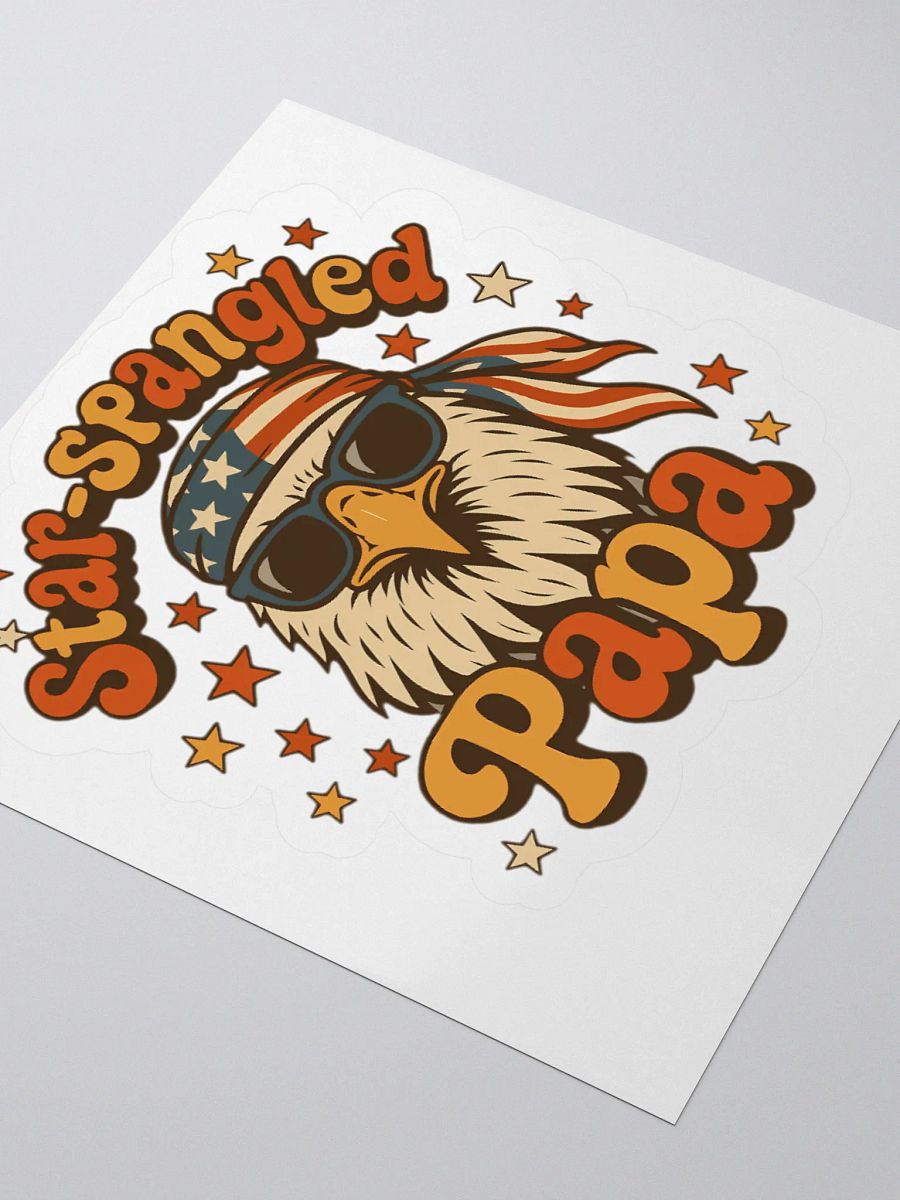 Star-Spangled Papa Eagle Sticker product image (8)