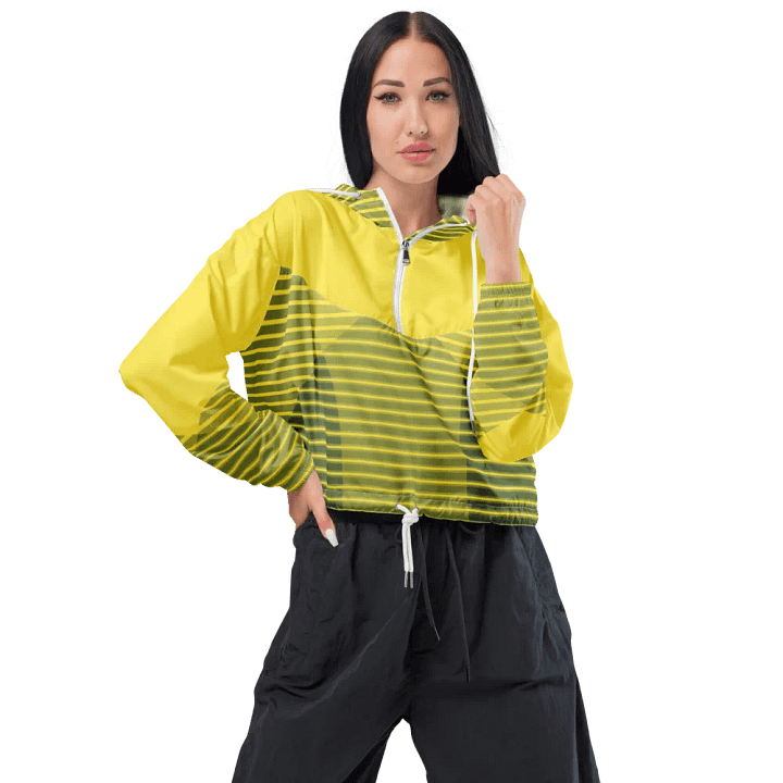 Sunburst Chic: Women's All-Over Print Windbreaker product image (1)