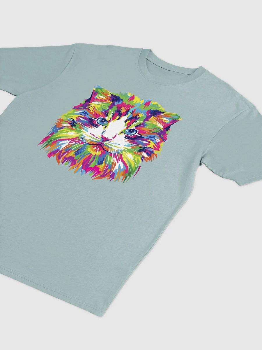 Vibrant Cat Face Abstract Tee product image (8)