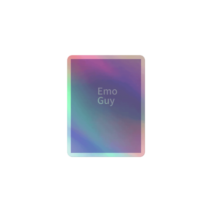 Emo Guy Kiss-Cut Holographic Sticker Sheet product image (1)