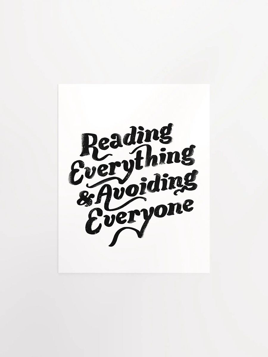 Reading Everything Art Print product image (2)