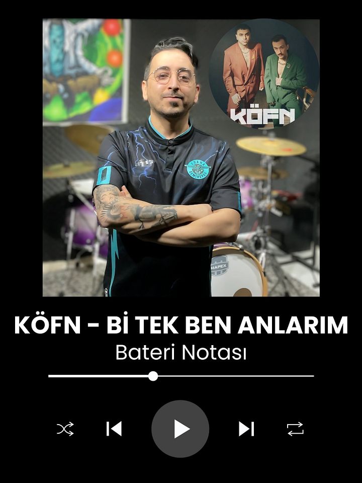 Köfn - Bi Tek Ben Anlarım Bateri Notası product image (1)