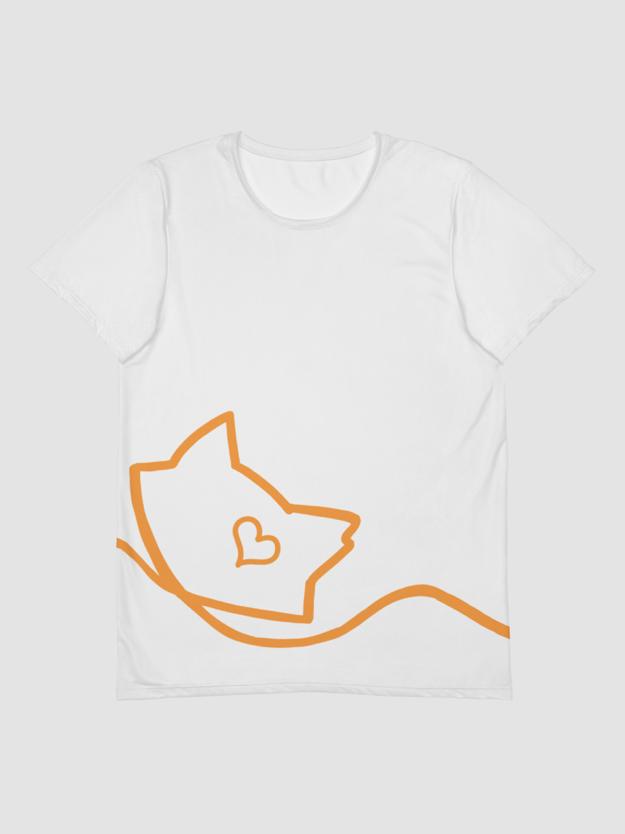 Mellow Ribbon All-Over Print Athletic T-Shirt (White) product image (1)