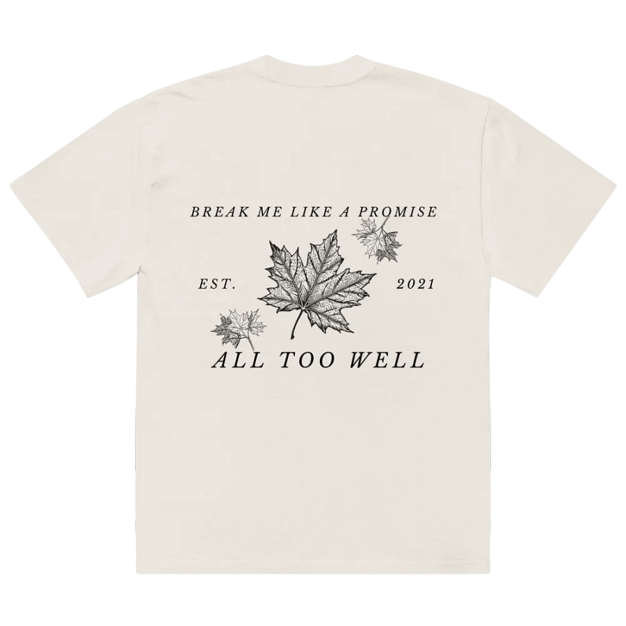 'All too well' - Taylor Swift Inspired Oversized Faded T-Shirt product image (20)