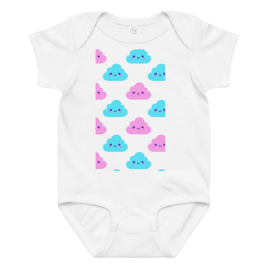 Cheerful Clouds Baby Bodysuit product image (1)