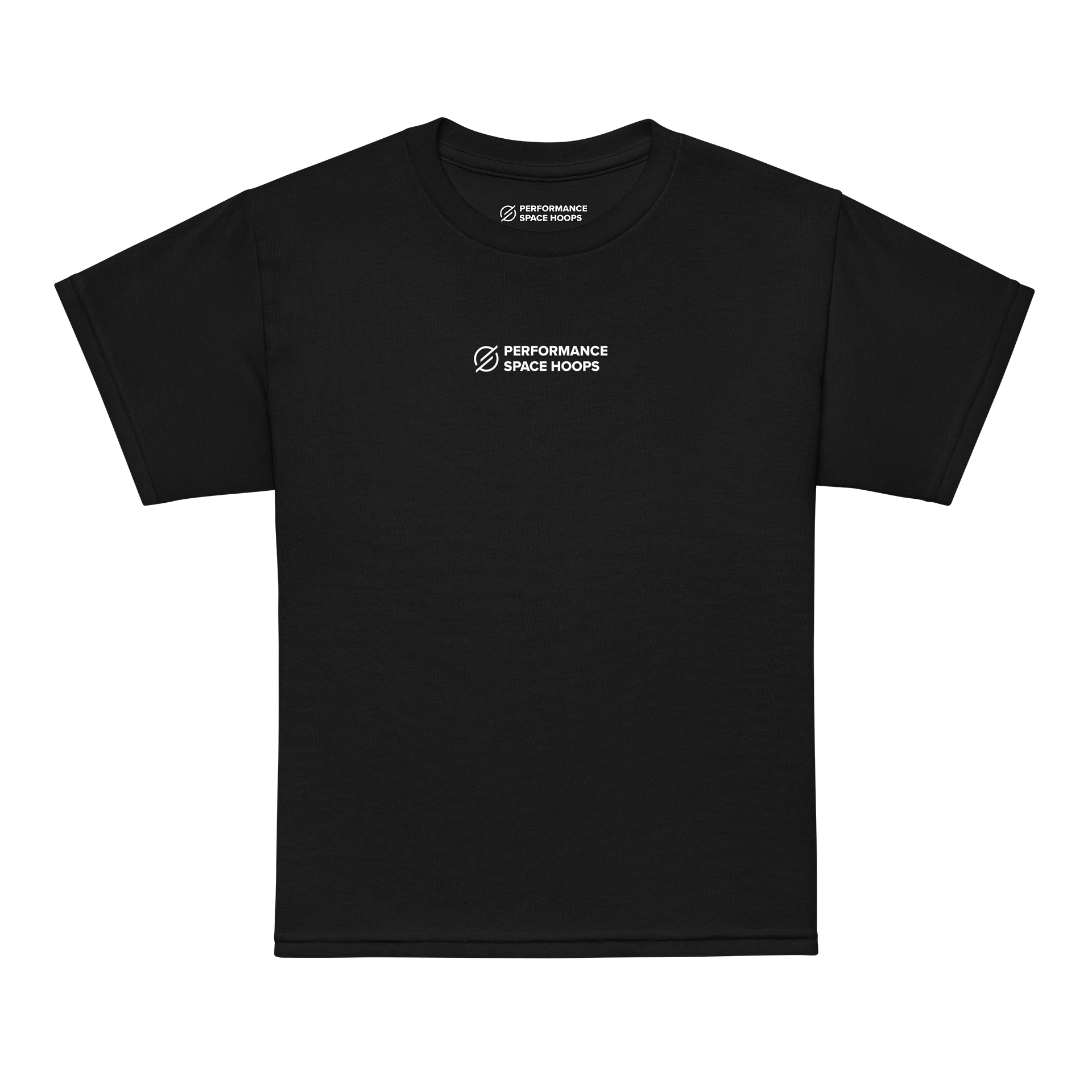 Performance Space Hoops Youth Sports Tee - White Logo product image (7)