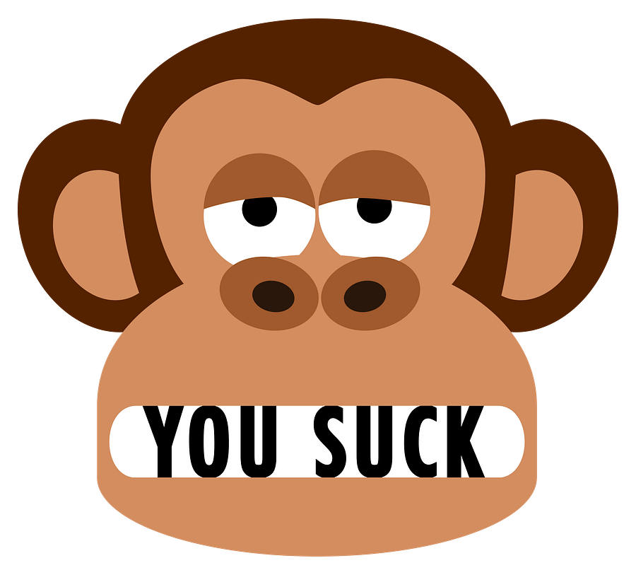 Rude Bored Monkey Says You Suck T-Shirt product image (2)