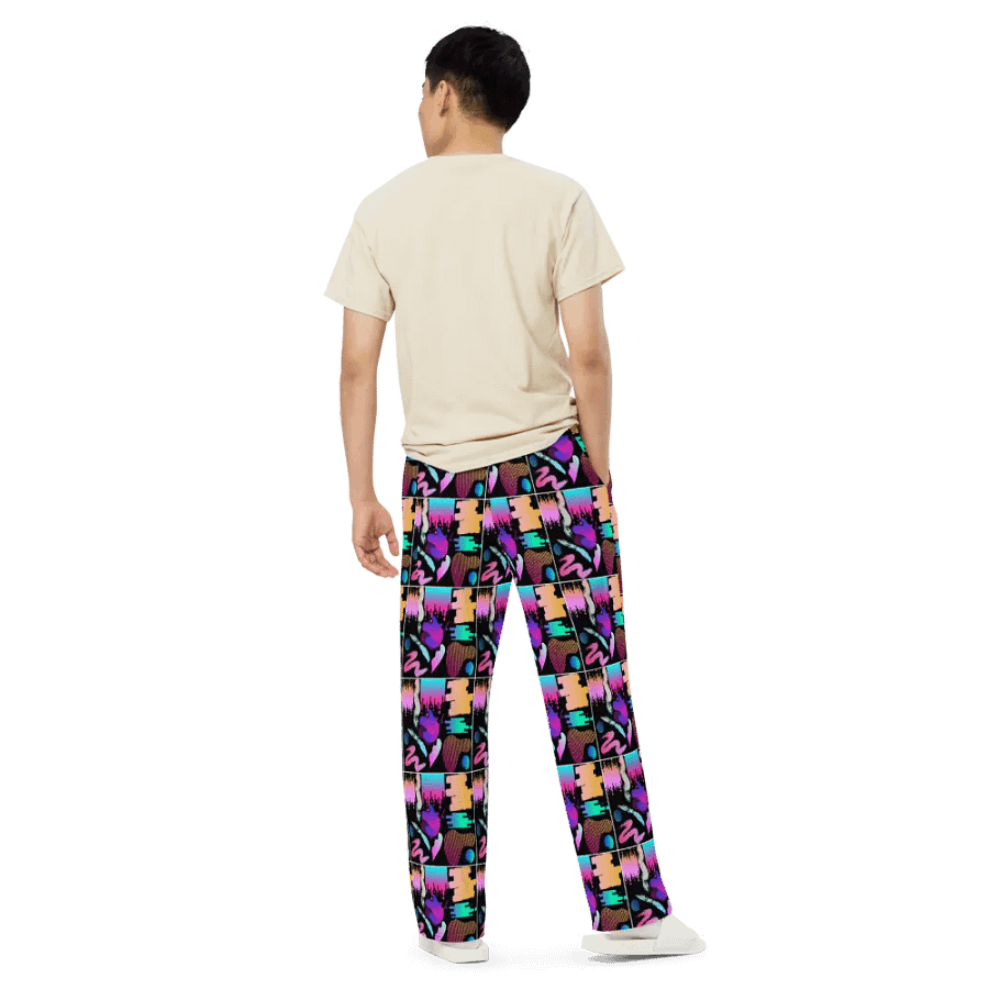 90's Pattern Unisex Wide Leg Pants | 90's Pattern Pants | 1990s Pattern product image (5)