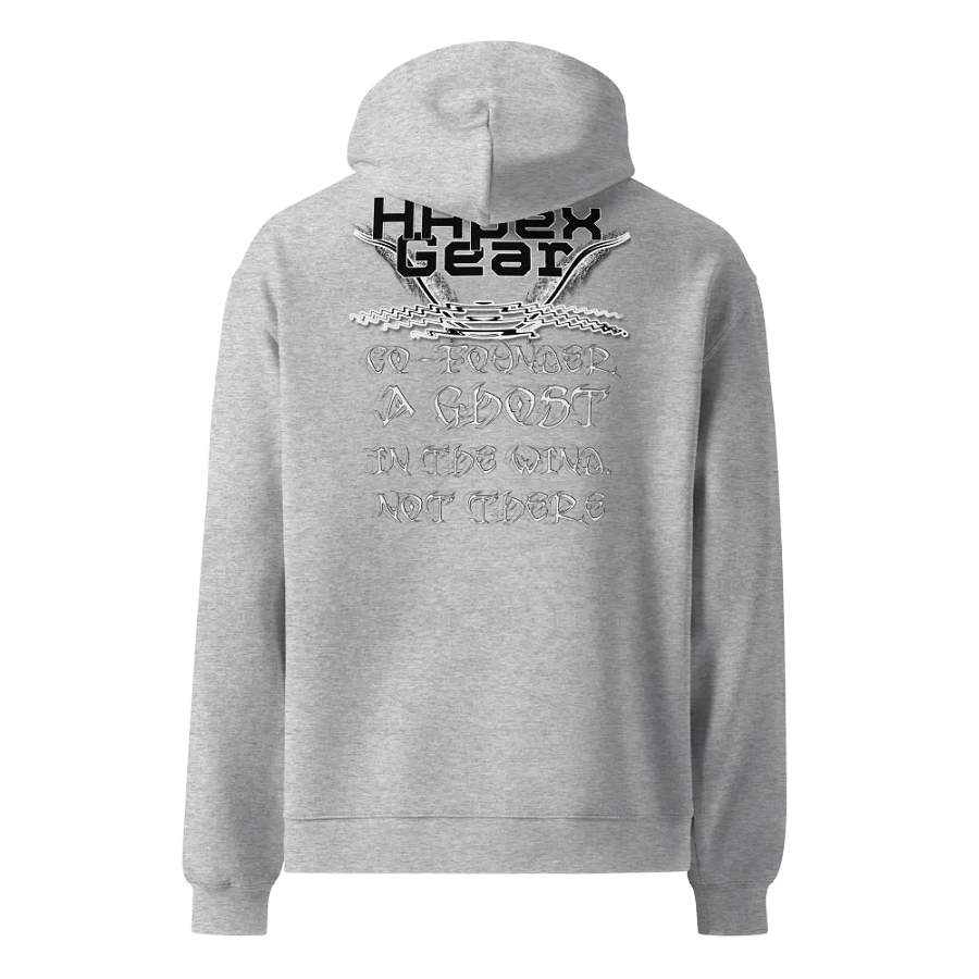 Unisex Premium Oversized Hoodie - Embroidered - Co Founder A Ghost - Black HApex Gear Black Logo product image (1)
