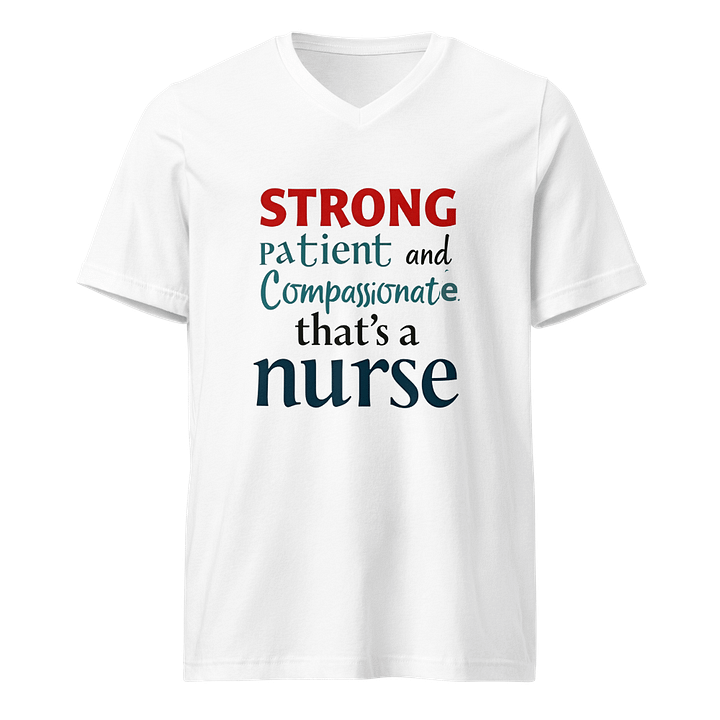 STRONG Nurse V-Neck T-Shirt product image (1)