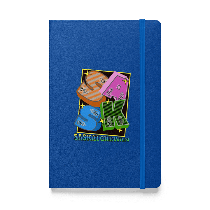 Sask Saskatchewan Block Letter Vibrant Notebook product image (1)