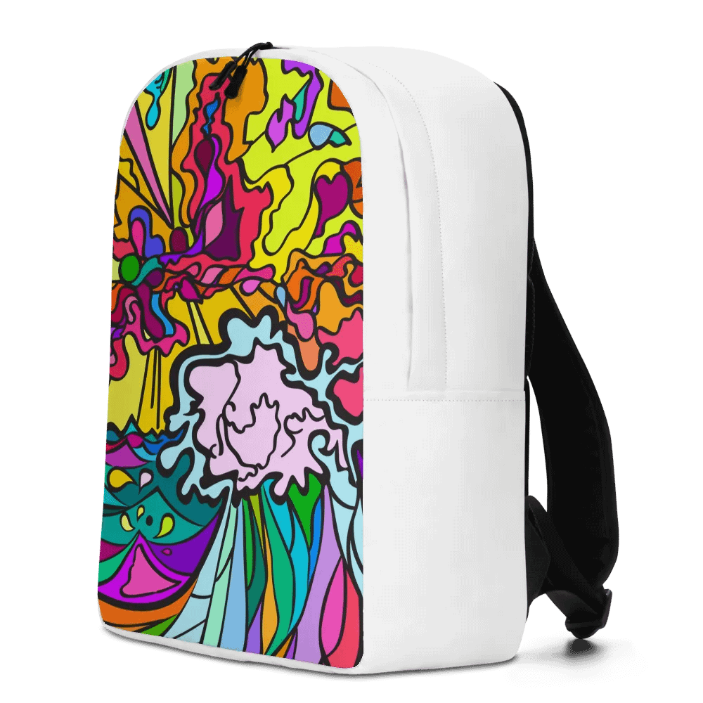 Vibrant Swirls Custom Backpack – Wave at Sunset product image (2)
