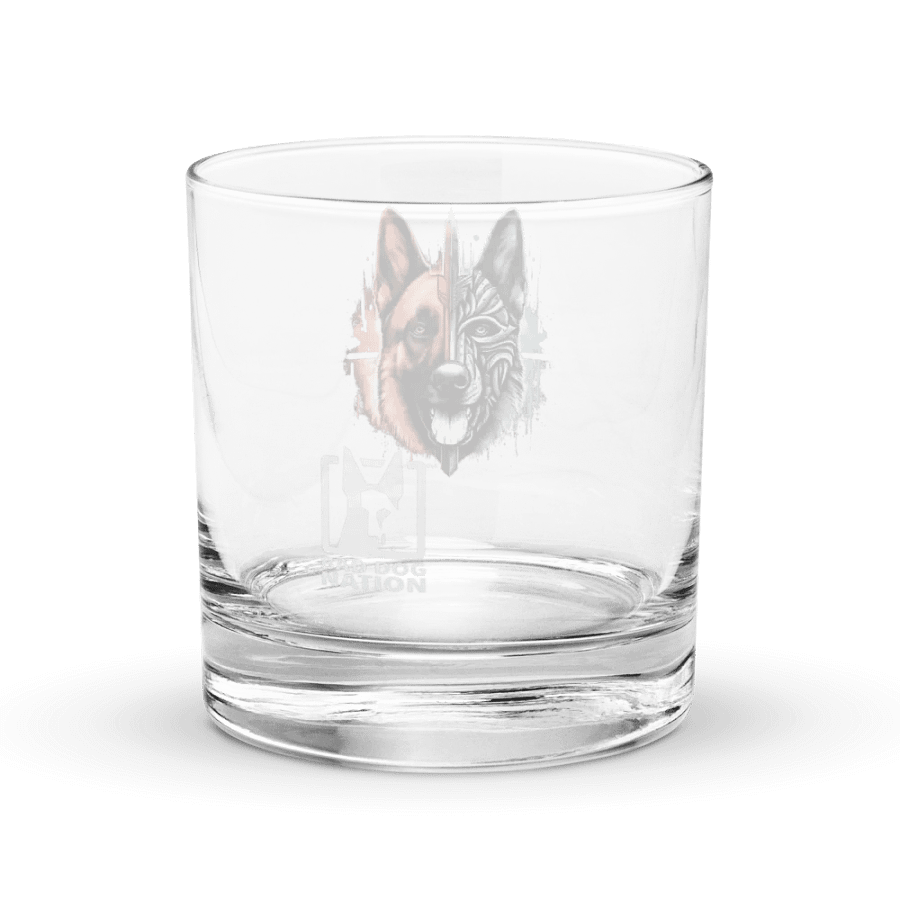 Warrior Malinois Whiskey Rocks Glass product image (4)