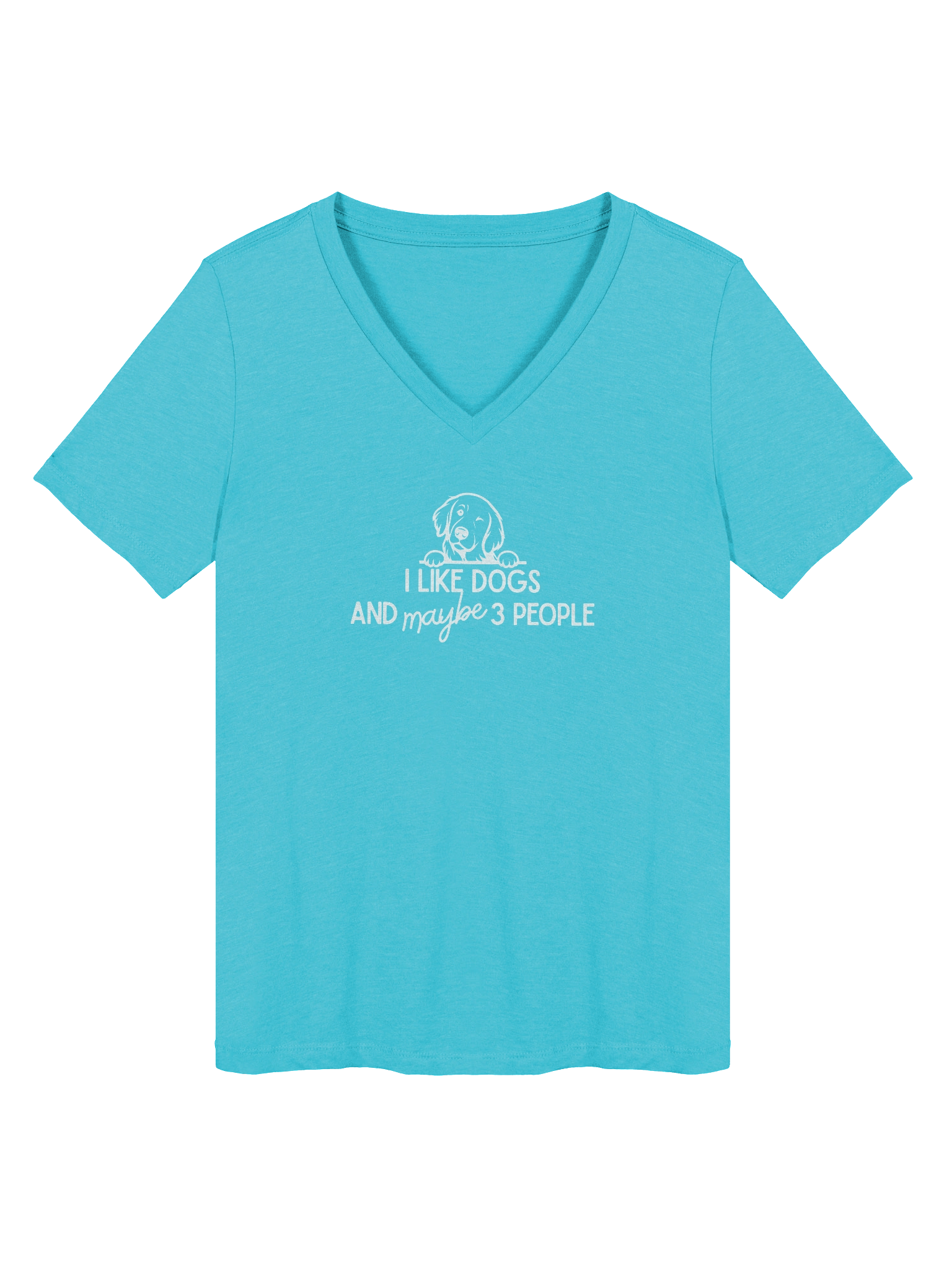 I Like Dogs V-neck product image (3)