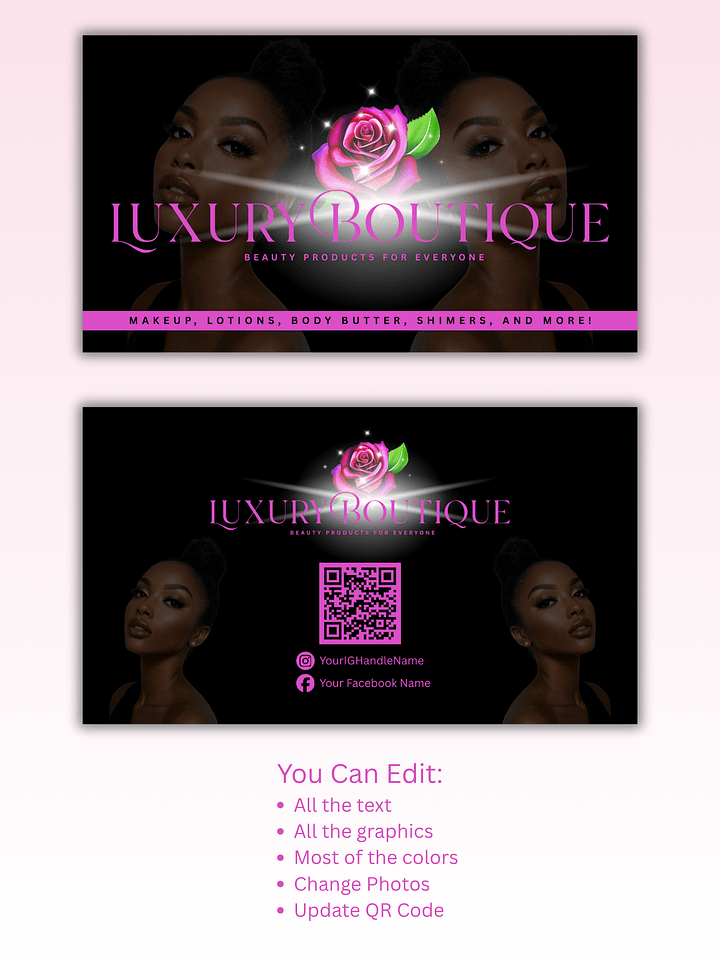 Black Beauty Products Business Card - 1102025 product image (2)