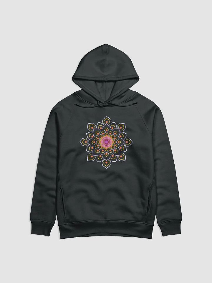 Simple Colorful Dot Mandala Unisex Eco Hoodie product image (2)