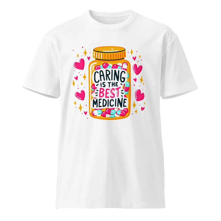 Caring Is The Best Medicine Unisex Tee product image (2)