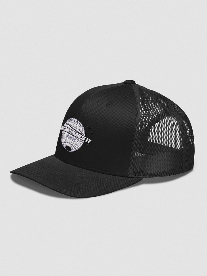 Micah Makes It Globe Logo Retro Trucker Hat product image (8)