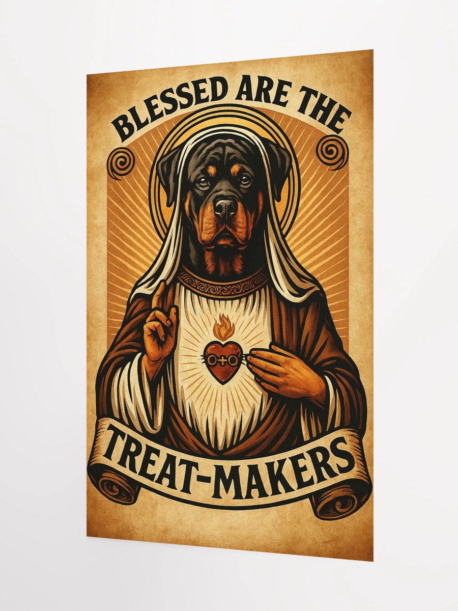 Rottweiler Blessed Are The Treat-Makers Poster product image (3)