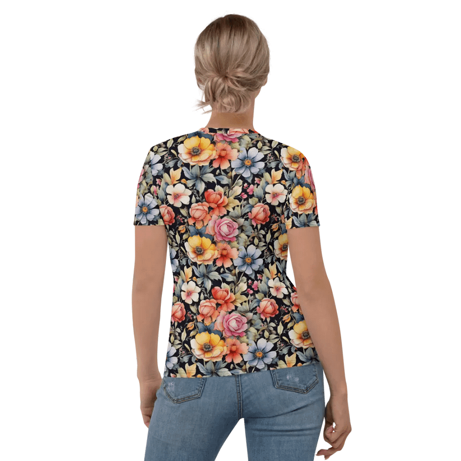 Floral Pattern All Over Print T-shirt product image (6)