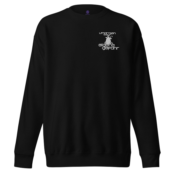 Umarmung gefährlich - Sweatshirt mit weißem Design product image (1)