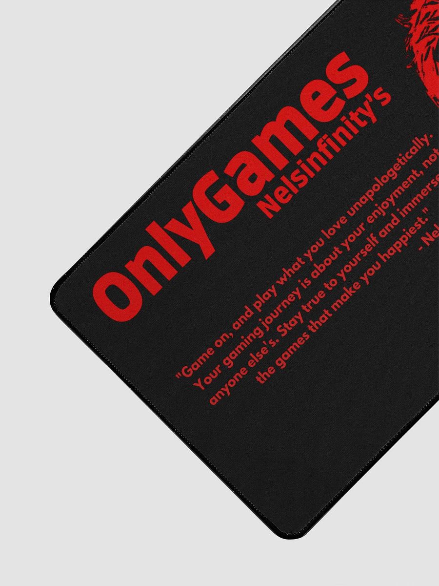 Nels Only Games Desk Mat (Black) product image (3)