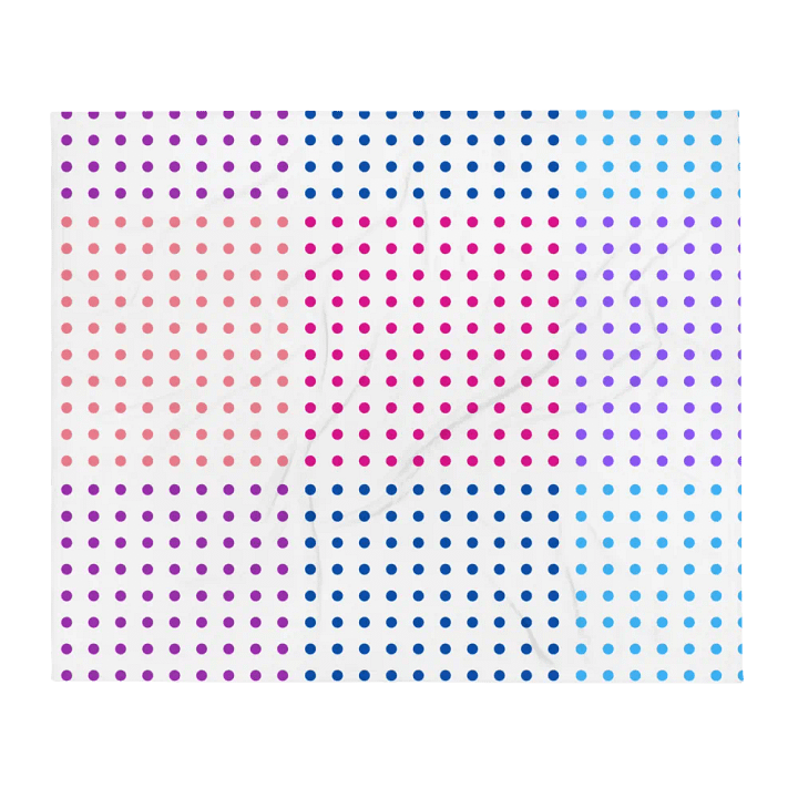 Multicolored Patterned Dots Throw Blanket product image (2)