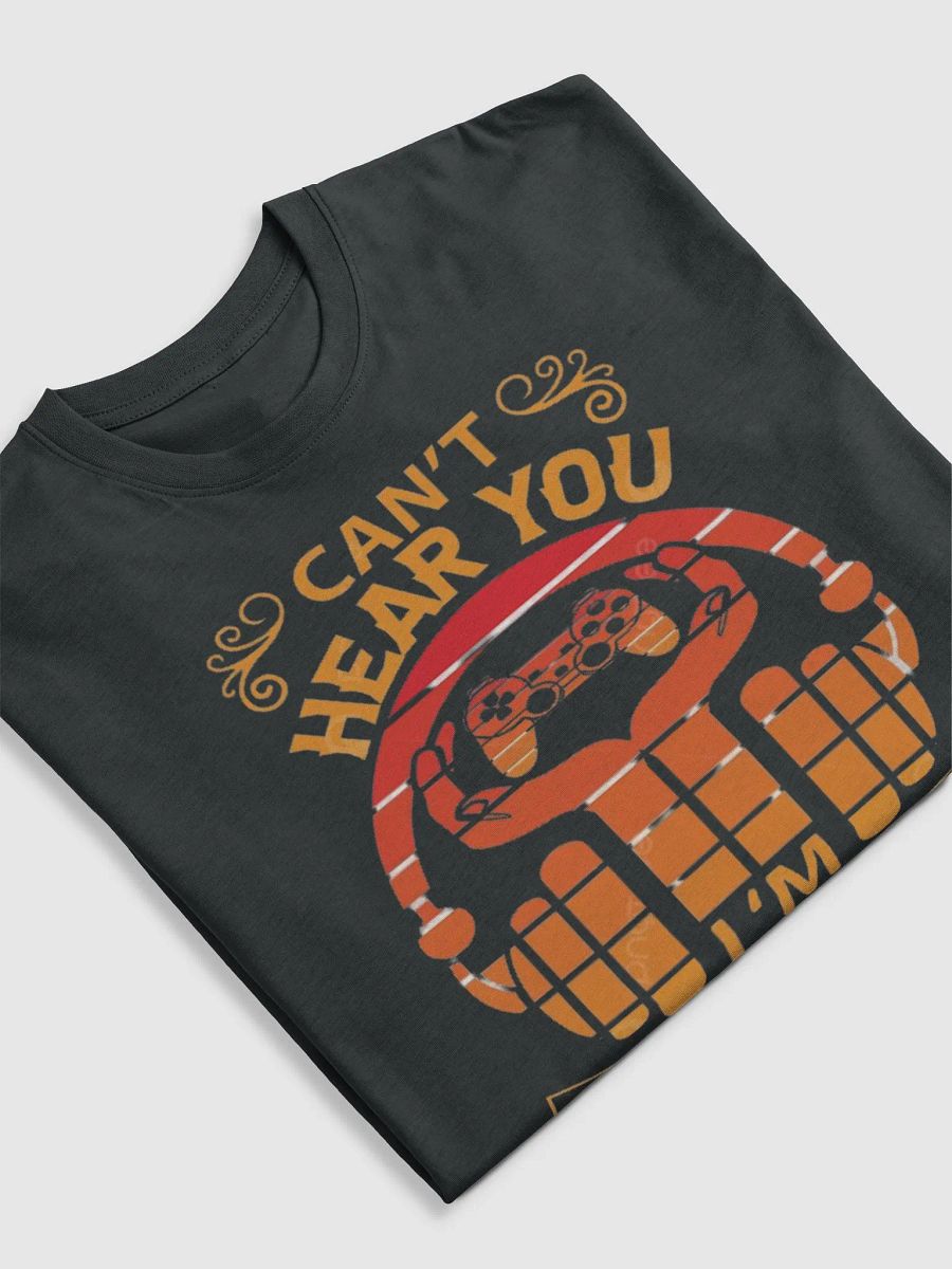 Can't Hear you Iam Gaming Black Vintage Shirt product image (5)