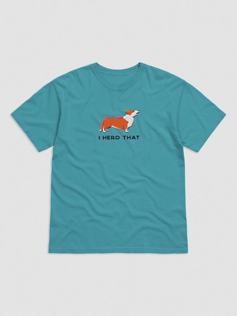 I Herd That T-Shirt(Embroidered) of a Cardigan Welsh Corgi product image (4)