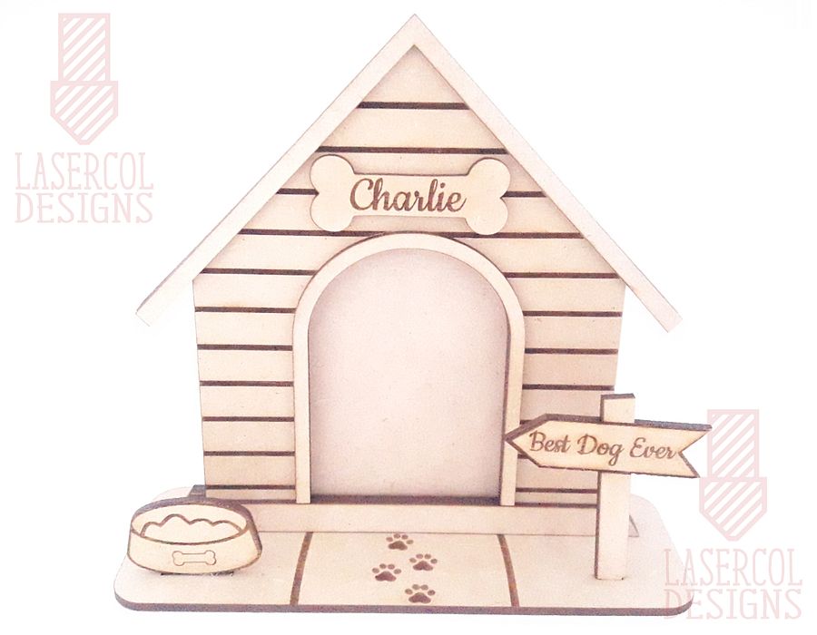Dog House Photo Frame - Laser Cut Files product image (9)