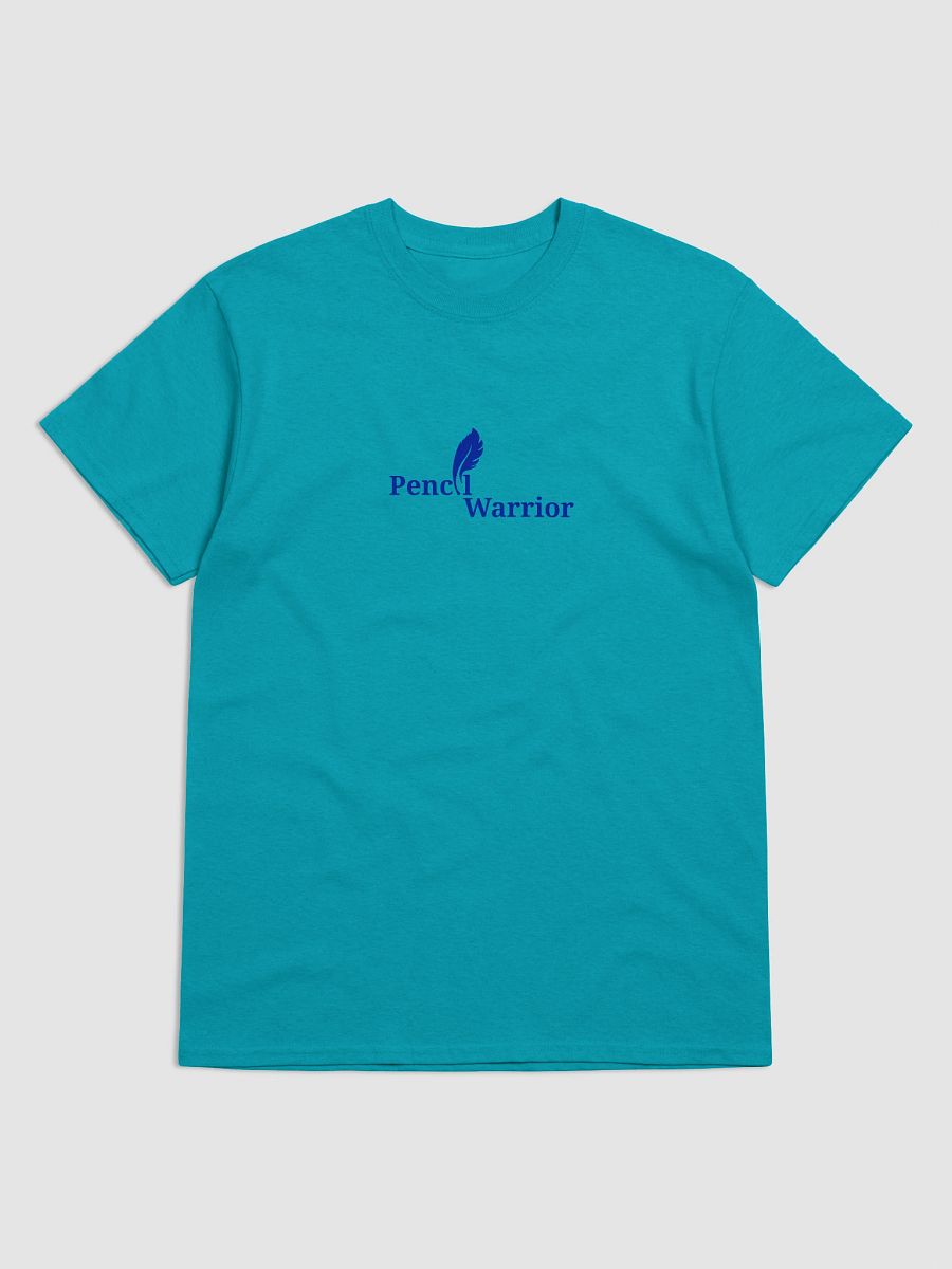 Pencil Warrior Logo Blue Feather T-Shirt product image (1)