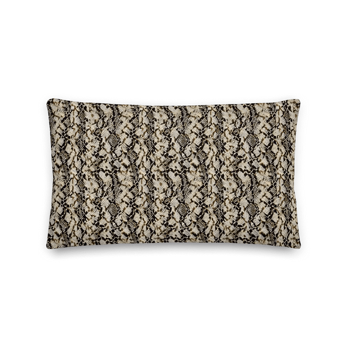 Beige Snake Pattern Pillow product image (2)