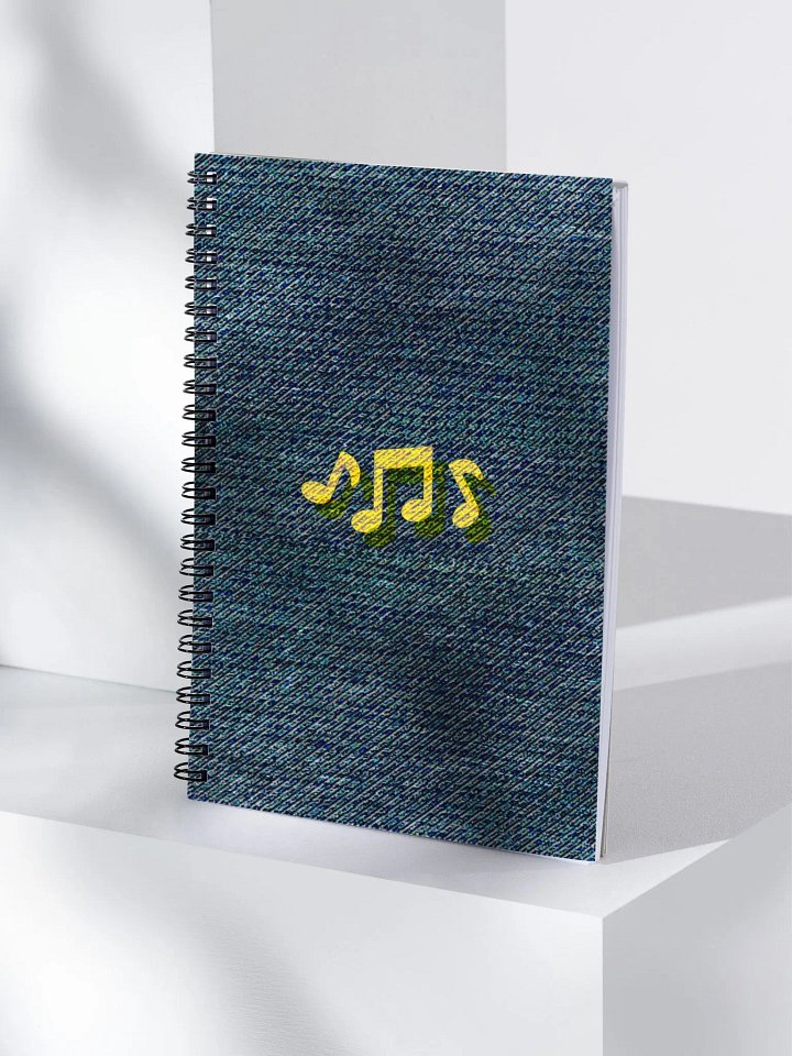Denim Type Beat Spiral Notebook product image (1)
