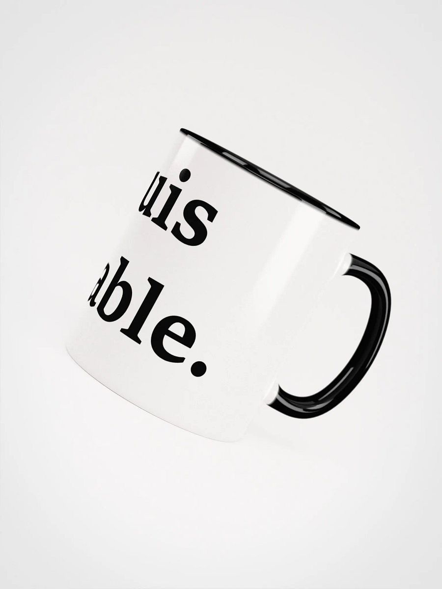 ''Tolérable'' Tasse en céramique avec couleur à l'intérieur product image (4)