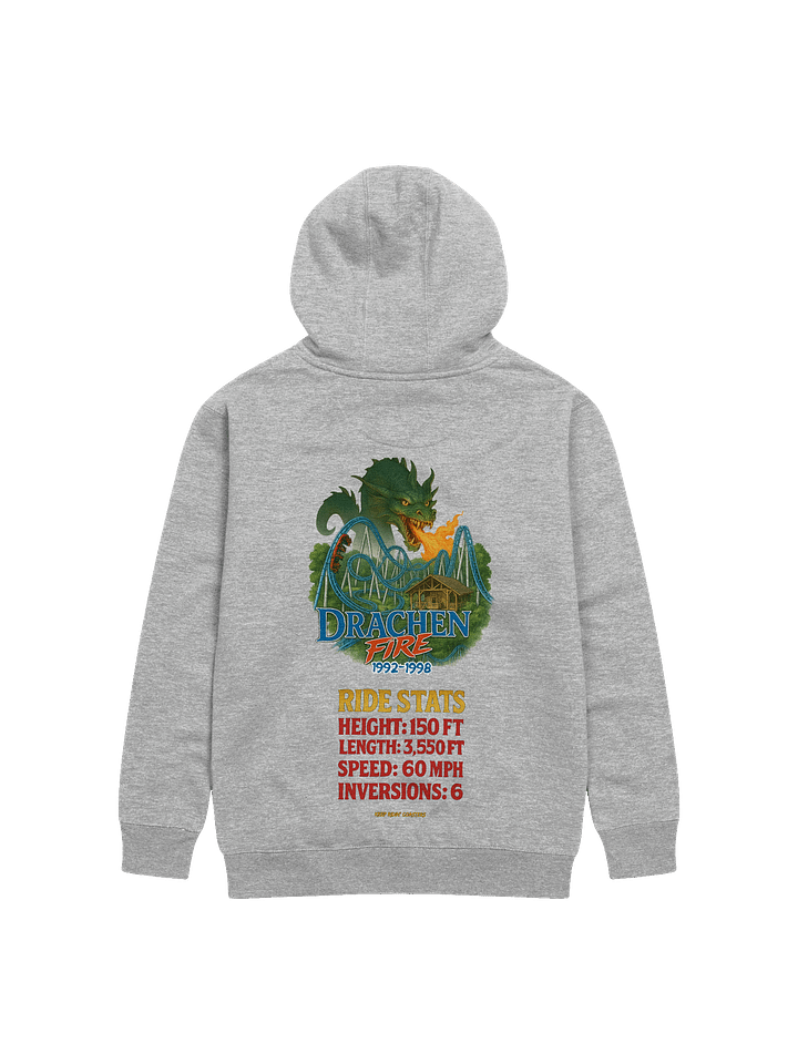 Drachen Fire Roller Coaster Unisex Hoodie product image (2)