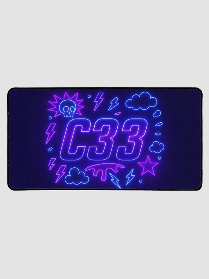 C33 33" x 18" Neon Glow Desk Mat product image (1)