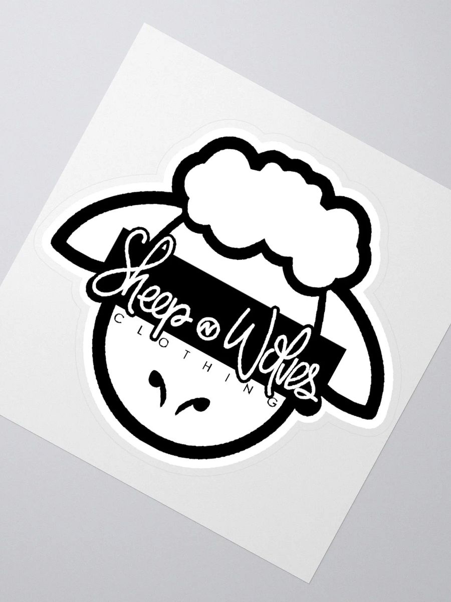 SHEEP N WOLVES LOGO STICKER (WHITE) product image (2)