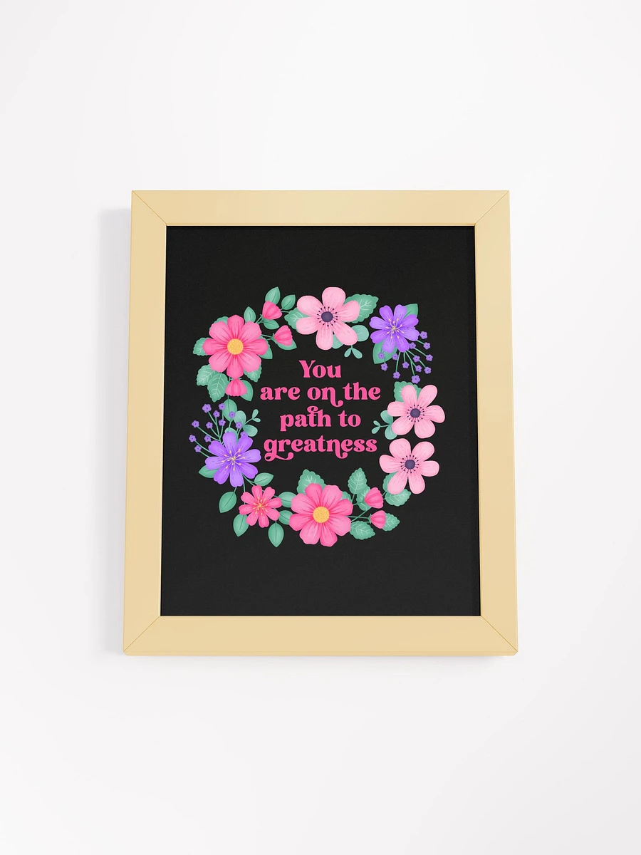 You are on the path to greatness - Motivational Wall Art Black product image (4)