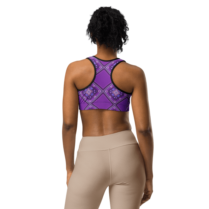 Purple Pattern Sports Bra product image (1)
