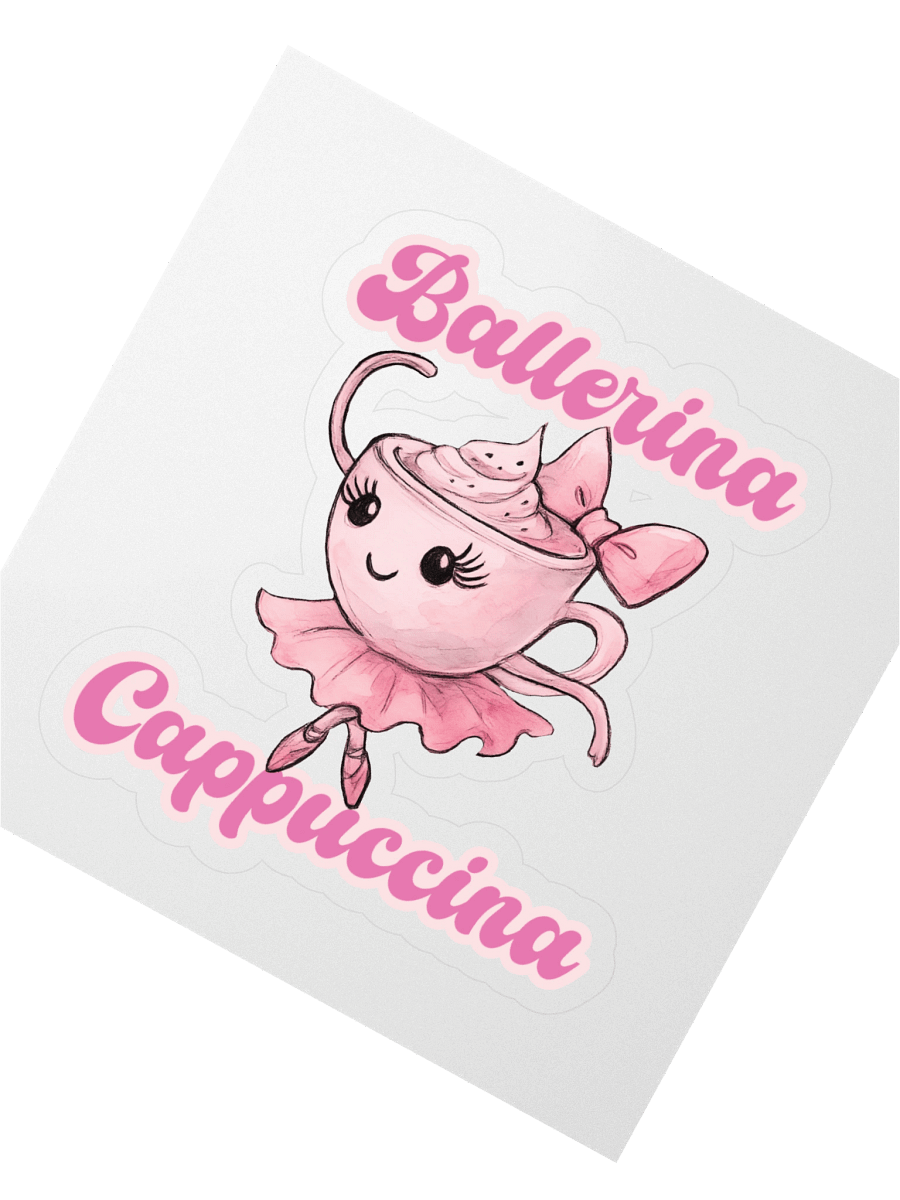 Ballerina Cappuccina watercoolor design Sticker product image (2)