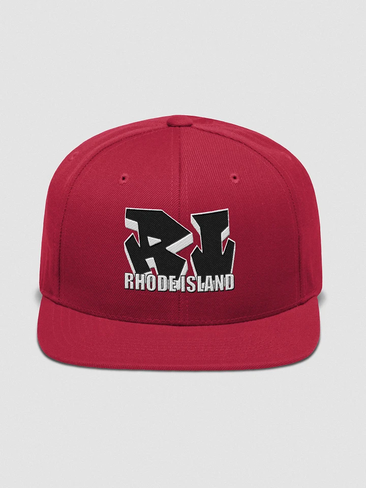 RHODE ISLAND, RI, Graffiti, Yupoong Wool Blend Snapback Hat product image (1)