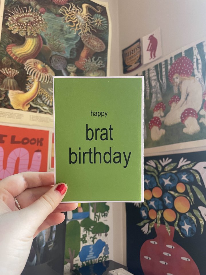 Brat Birthday Card product image (1)