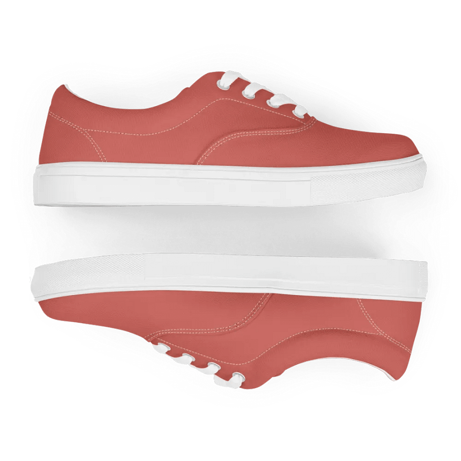 Muse Coquette Lace-Up Canvas Shoes (Milk chocolate) product image (7)