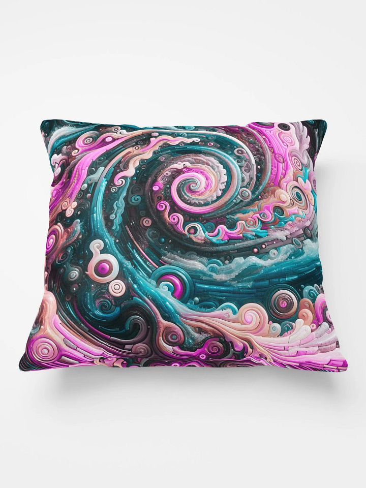 Beautiful Vividly Colored Tidal Wave Ocean Appreciation Pillow product image (1)