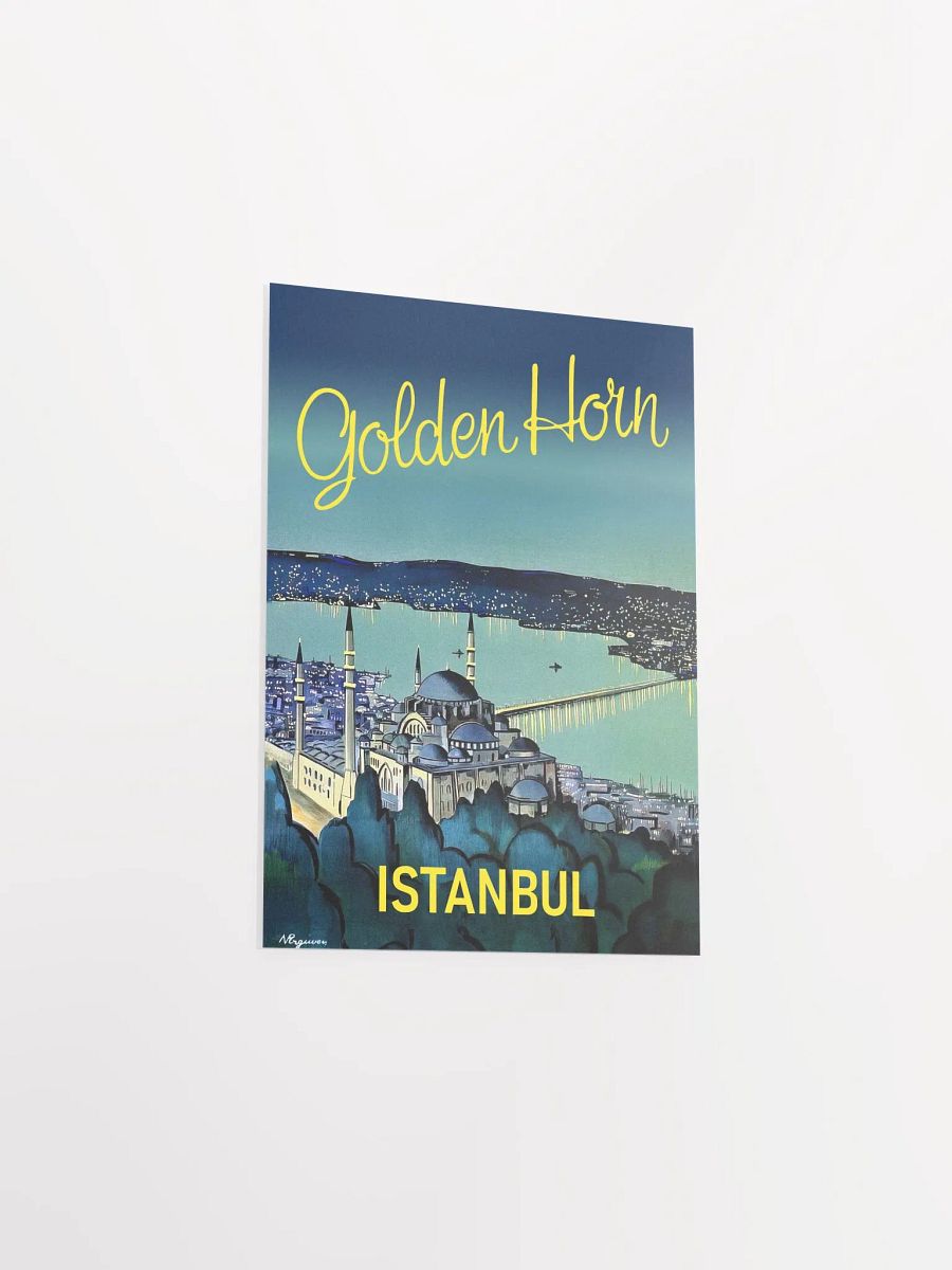 Istanbul, Turkey, 1950s — retro travel poster product image (8)