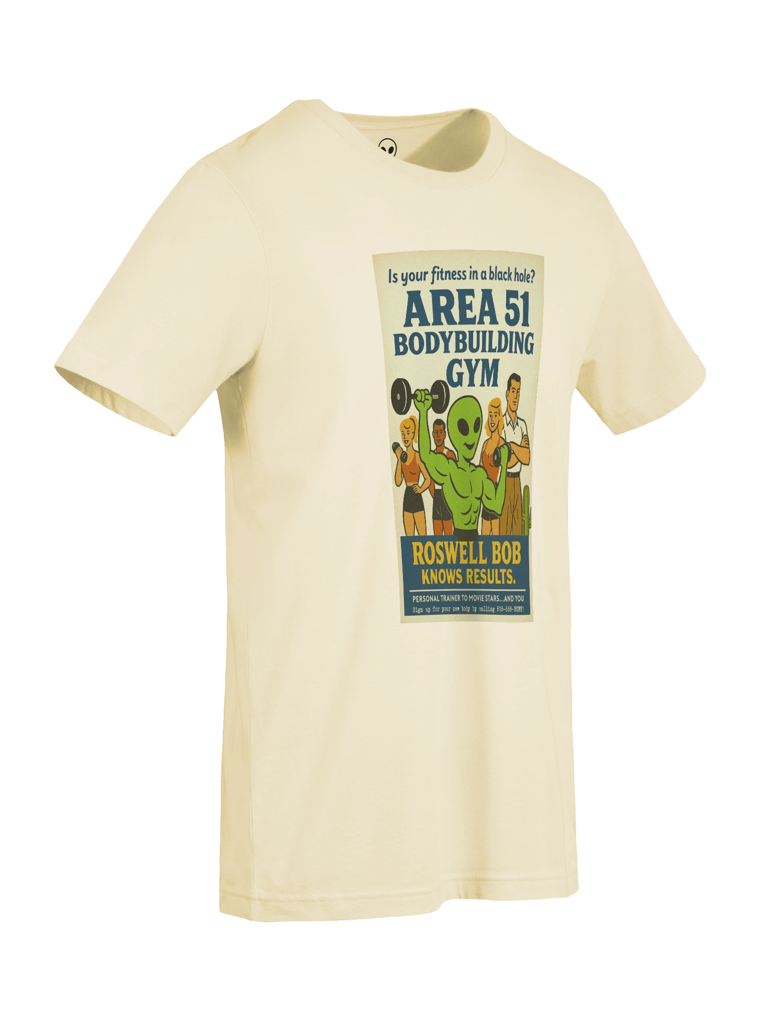 Area 51 Bodybuilding Gym Roswell Aliens 1950's Retro Unisex T-Shirt product image (10)