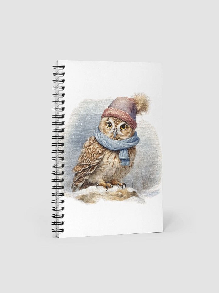 Adorable cute owl wearing a hat and scarf product image (1)